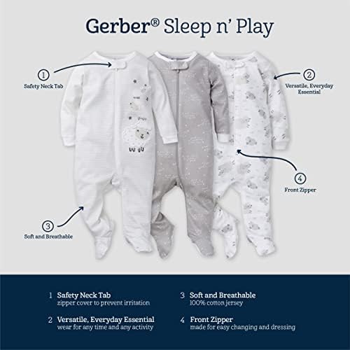 Gerber Baby-Boys 3-Pack Sleep 'N Play - Image 4