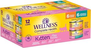 Wellness Grain-Free Wet Kitten Food, 3-Ounce, Pack of 12