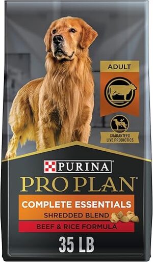 Purina Pro Plan High Protein Dog Food, Shredded Beef & Rice - 35 lb. Bag