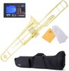 Mendini by Cecilio Intermediate B Flat Tenor Valve Trombone MTB-40