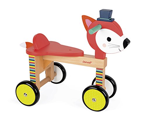 Janod Baby Forest Fox Ride-On Toy J08010 - Image 2