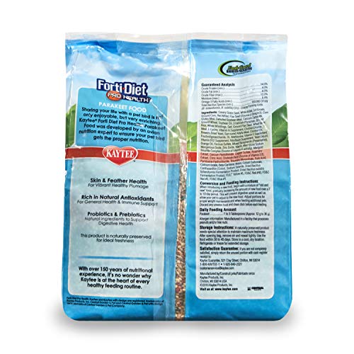 Kaytee Forti-Diet Pro Health Parakeet Food 2lb - Image 2