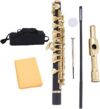 VBESTLIFE Key Of C Piccolo Flute With Case