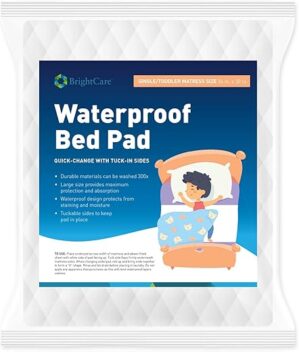BrightCare Kids Waterproof Bed Pad - Washable
