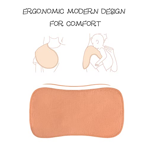 Konssy Muslin Baby Burp Cloths, 6 Pack - Image 2
