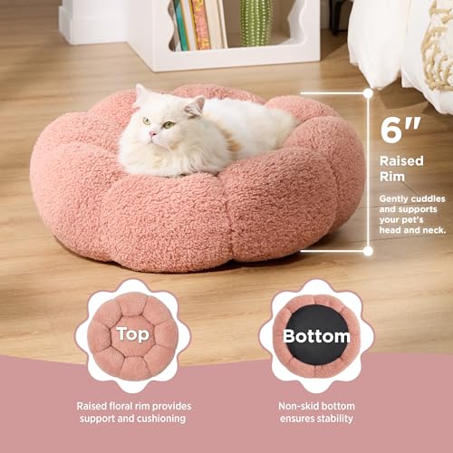 LE SURE Calming Cat Beds - Cute Flower Pet Bed - Image 2