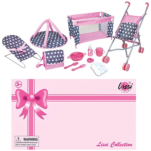 Lissi 5 Piece Doll Nursery Play Set - Image 3