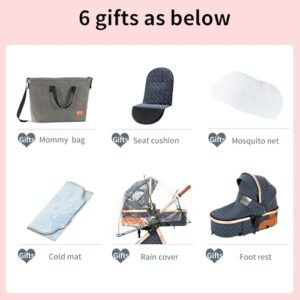 Magic ZC 3 In 1 Baby Stroller UDV9-PINK