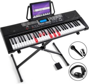MUSTAR Meks-500 61 Key Lighted Keyboard Piano