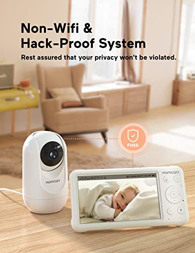 Momcozy Baby Monitor With 2 Cameras 5" 1080P - Image 3
