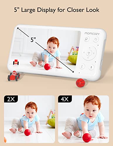 Momcozy Baby Monitor With 2 Cameras 5" 1080P - Image 5