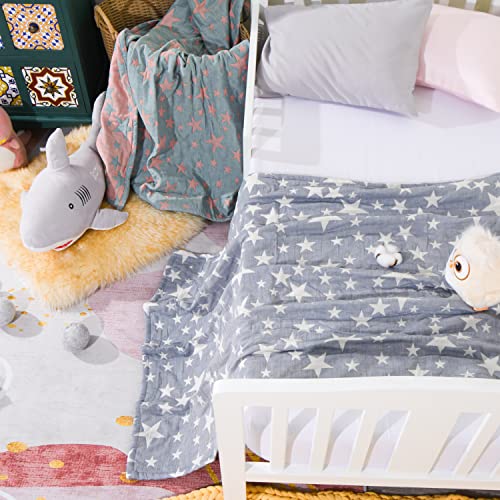 NTBAY 3 Layer Muslin Cotton Toddler Blanket - Image 4