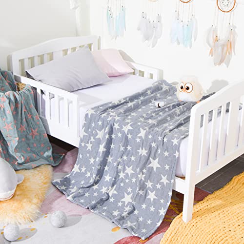 NTBAY 3 Layer Muslin Cotton Toddler Blanket - Image 5