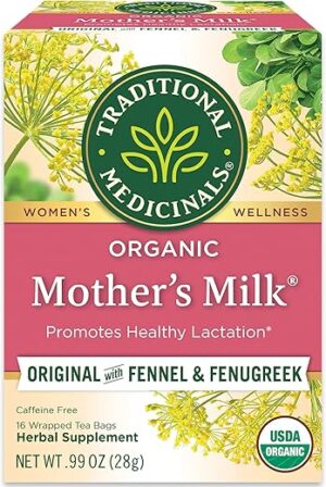 Traditional Medicinals Organic Mother's Milk Tea, Lactation Support, 16 Bags