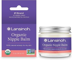 Lansinoh Organic Nipple Butter, Safe for Baby, 2 Ounces