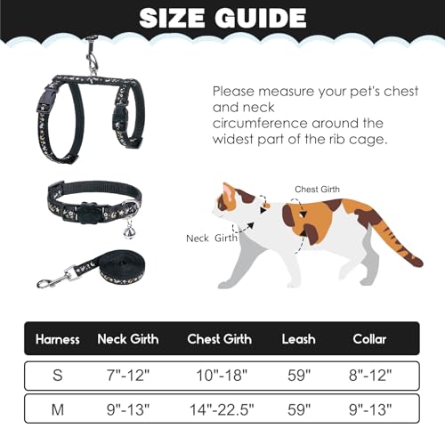 PAWCHIE Cat Harness Leash Collar Set - H-Shaped - Image 2