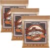 Ernie Ball Phosphor Bronze Acoustic Guitar Strings, 11-52, 3-Pack