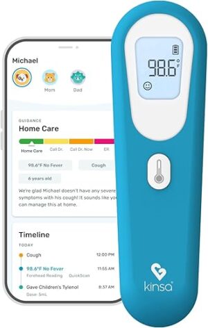 Kinsa QuickScan Smart Thermometer – No-Touch, Contactless
