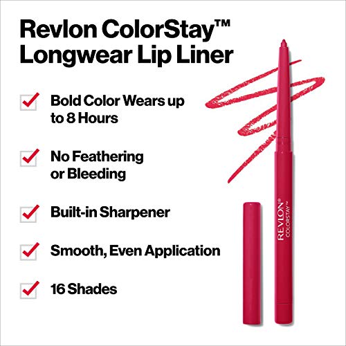 REVLON Colorstay Lip Liner with Built-in-Sharpener - Image 5