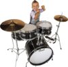 Pearl Roadshow Jr. 5-Piece Drum Set, Jet Black