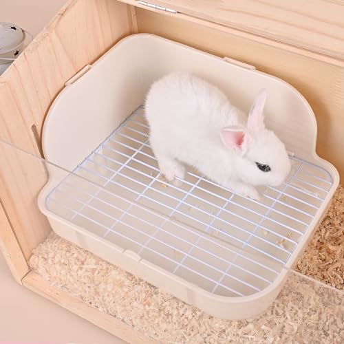 RUBYHOME Rabbit Litter Box Toilet, Plastic Square - Image 3