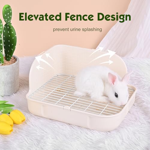RUBYHOME Rabbit Litter Box Toilet, Plastic Square - Image 4