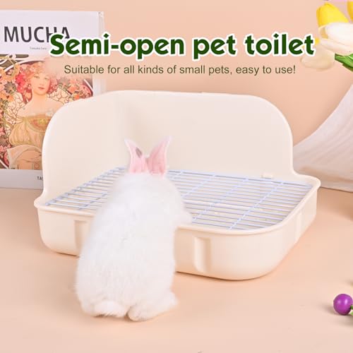 RUBYHOME Rabbit Litter Box Toilet, Plastic Square - Image 5