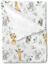 HawSkgFub Safari Jungle Animal Baby Blanket, 123ABC