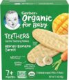Gerber Snacks For Baby Teethers, Mango Banana Carrot