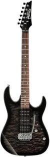 Ibanez Solid-Body Electric Guitar, Transparent Black Sunburst (GRX70QATKS)