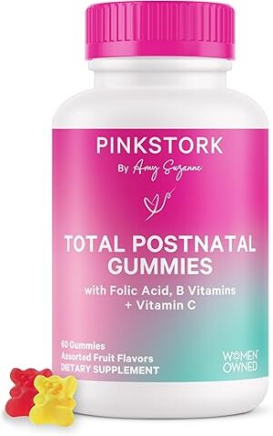 Pink Stork Total Postnatal Vitamin Gummies - 60 Gummy Vitamins