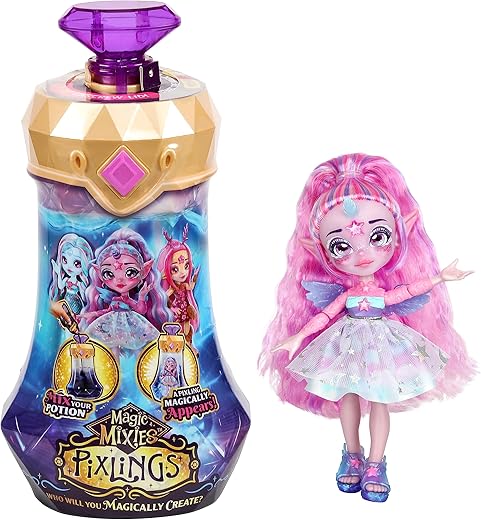 Magic Mixies Unicorn Pixling 6.5" Doll From Bottle