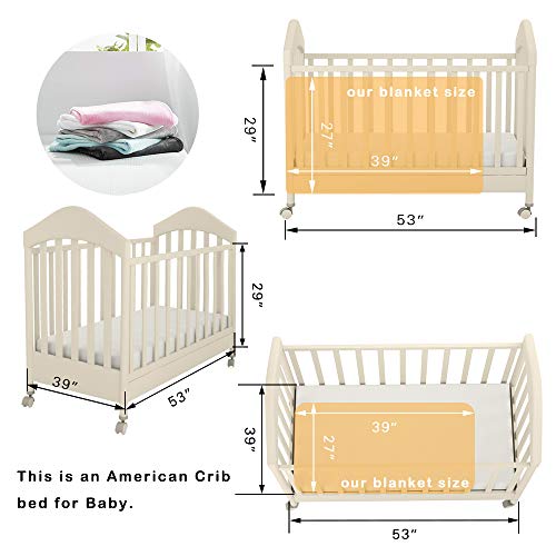 UOZZI BEDDING Teal Flannel Fleece Baby Blanket - Image 3