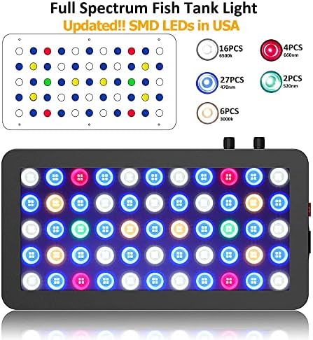 WILLS Dimmable Aquarium Light, 3 Dimming Modes, 165W - Image 4
