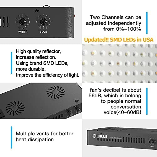 WILLS Dimmable Aquarium Light, 3 Dimming Modes, 165W - Image 5