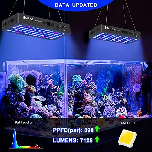 WILLS Dimmable Aquarium Light, 3 Dimming Modes, 165W - Image 2