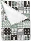 HawSkgFub Woodland Animal Baby Blanket Boy Gift
