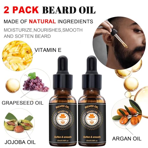XIKEZAN Upgraded Beard Grooming Kit w/Beard Conditioner - Image 5