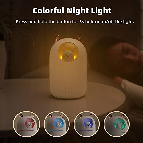 YUNLOVXEE Cat Small Humidifier - 300ml Mini Cool Mist - Image 3