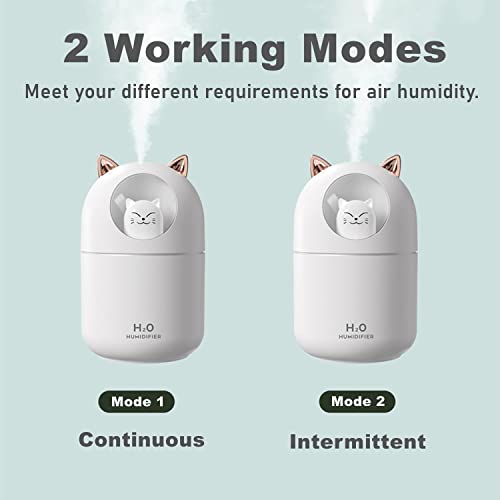 YUNLOVXEE Cat Small Humidifier - 300ml Mini Cool Mist - Image 5