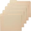 Amazon Basics 1/3-Cut Tab Assorted File Folders, Letter Size