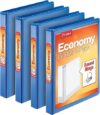 Cardinal 1 Inch Binder, Blue, 4 Pack (79511)