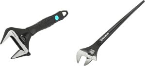 DURATECH 10-Inch Adjustable Wrench & 8-Inch Spud Wrench