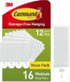 3M Medium Picture Hanging Strips, 16 Pairs