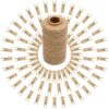 jijAcraft 100Pcs Heavy-Duty Wooden Clothespins With Twine