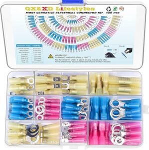 QX&XD lifestyles 125PCS Heat Shrink Wire Connectors Kit