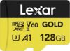 Lexar 128GB Professional Gold Micro SD Card (LMSGOLD128G-BNNNG)