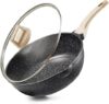 CAROTE 12Inch Nonstick Deep Frying Pan 5.5 Qt