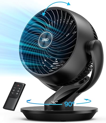 Dreo 13" Quiet Oscillating Table Fan With Remote
