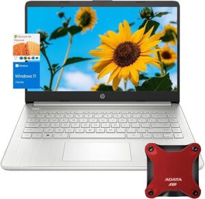 HP 14″ HD Laptop, Intel Quad-Core, 16GB RAM